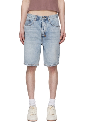 Ksubi Blue Anti K Denim Shorts