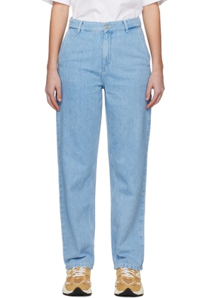 Carhartt Work In Progress Blue Pierce Straight Jeans