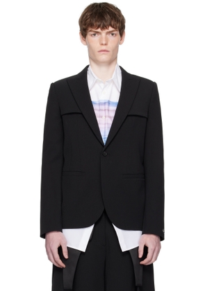 Jean Paul Gaultier Black Twill Blazer
