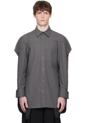 Jean Paul Gaultier Gray Canvas Shirt