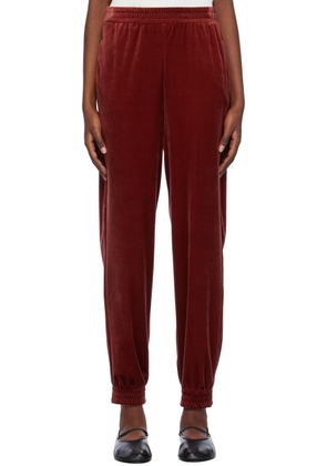 MM by Max Mara Burgundy Two-Pocket Lounge Pants