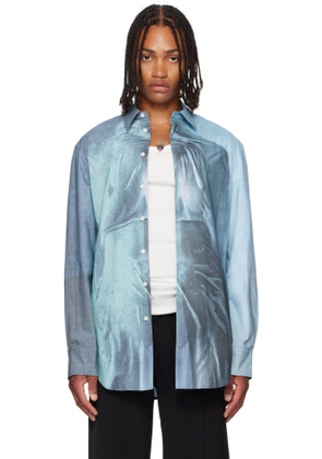 Jean Paul Gaultier Blue 'The Water' Shirt