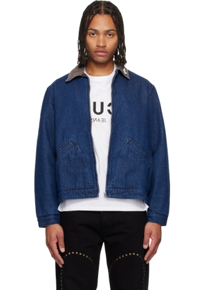 Carne Bollente Blue Moto Rabbit Denim Jacket