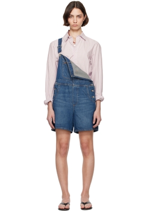 Levi's Blue Utility Shortall Denim Overalls