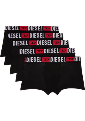 Diesel Five-Pack Black Umbx-Damienfivepack Boxer Briefs