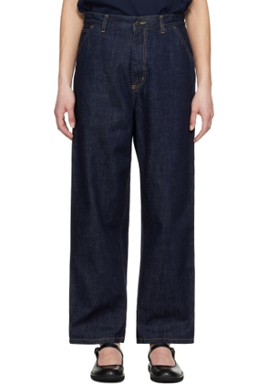 Carhartt Work In Progress Navy Brandon Single Knee Jeans