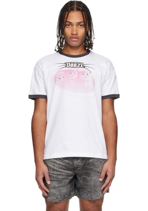 Diesel White T-Norm-Cuff T-shirt