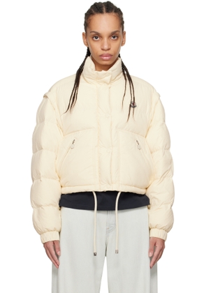 Moncler Off-White Selle 2-in-1 Short Down Jacket