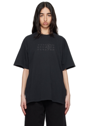 MM6 Maison Margiela Black Basic Jersey T-shirt