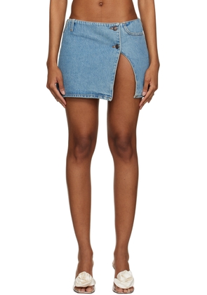 Magda Butrym Blue Ultra Denim Miniskirt