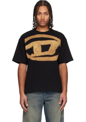 Diesel Black T-Boxt-Bleach T-shirt