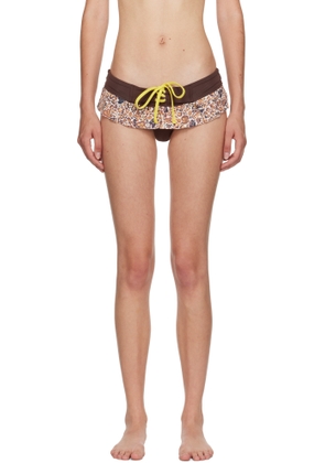 Juliet Johnstone Brown Lace-Up Bikini Bottom
