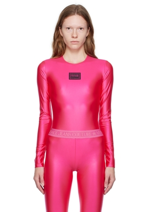 Versace Jeans Couture Pink Patch Bodysuit