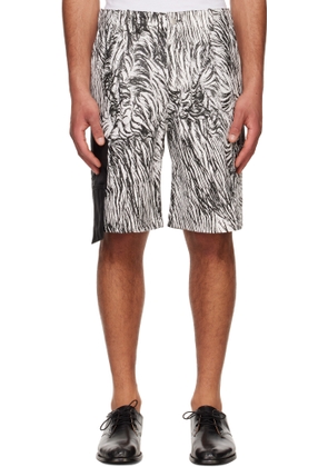 Olly Shinder White & Black Gardiner Shorts