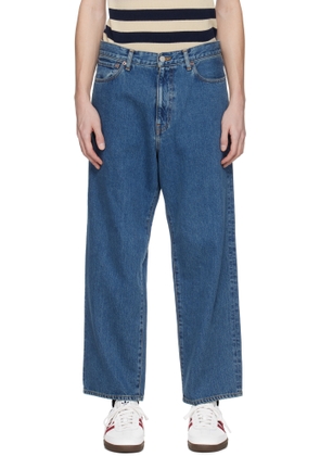 WACKO MARIA Blue Washed Jeans