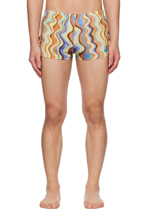 JACQUEMUS Multicolor Le Raphia 'Le Short De Bain' Swim Shorts