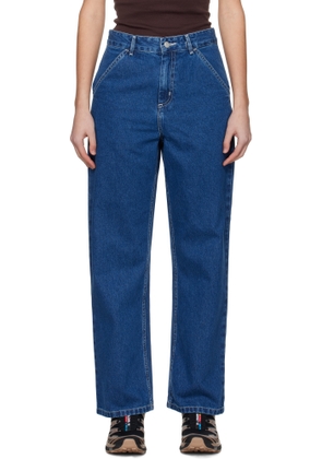 Carhartt Work In Progress Blue Simple Jeans