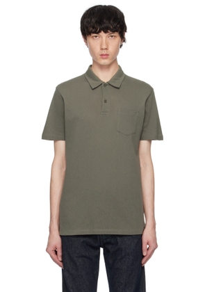Sunspel Khaki Riviera Polo