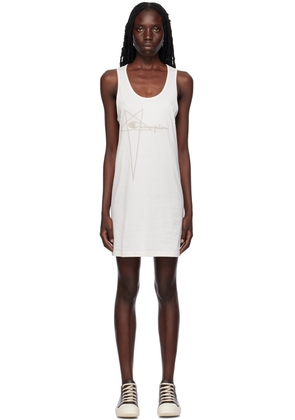 Rick Owens White Champion Edition Basketball Minidress