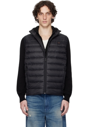 BOSS Black Packable Water-Repellent Puffer Vest