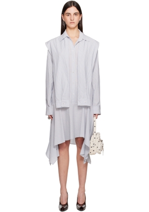 Acne Studios Blue Layered Midi Dress