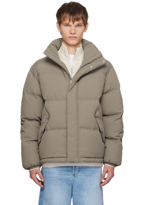BOSS Taupe Water-Repellent Down Jacket