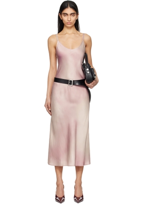 Acne Studios Pink Strap Midi Dress