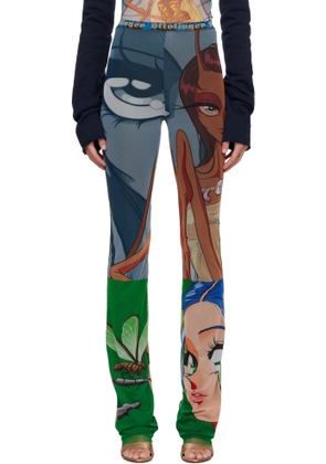 Ottolinger Blue & Green Mesh Lounge Pants