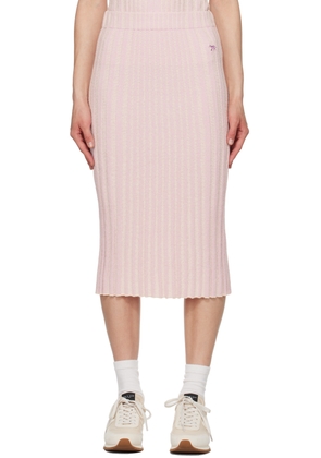 Maison Kitsuné Pink Baby Fox Midi Skirt
