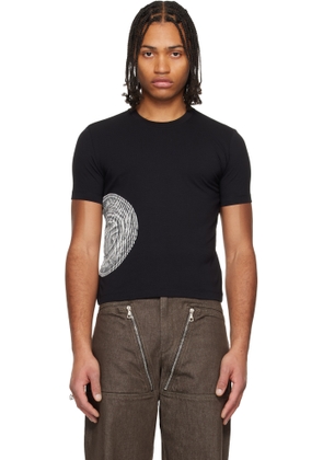 Jean Paul Gaultier Black 'The Laurel Stamped' Baby T-shirt