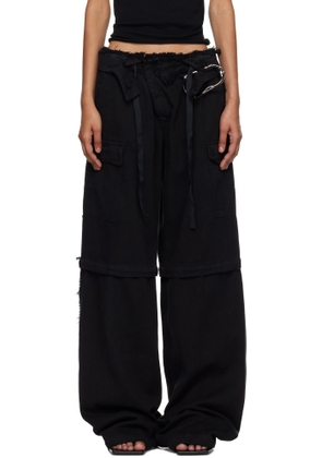 Ottolinger Black Baggy Cargo Pants