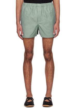 Ludovic de Saint Sernin Blue Mock-Fly Shorts