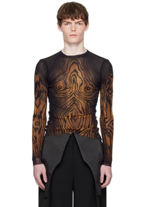Jean Paul Gaultier Brown 'The Wood' Top