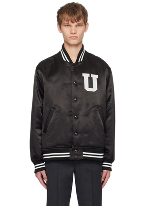 UNDERCOVER Black Graphic Print Bomber Jacket