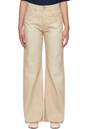 Acne Studios Beige 2021F Regular Fit Jeans