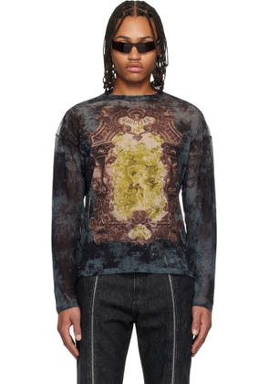 Jean Paul Gaultier Navy 'The Oversized Médaillon' Top