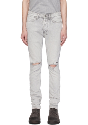 Ksubi Gray Van Winkle White Snow Jeans