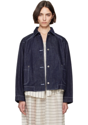 CASEY CASEY Indigo Drays Travail Denim Jacket