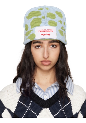 Charles Jeffrey LOVERBOY Blue & Green Loverboy Beanie