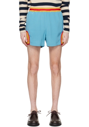Bode Blue Star Field Shorts