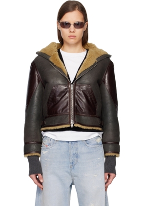 Acne Studios Brown Shearling Jacket