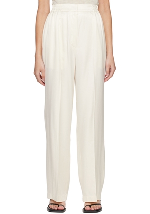 Blossom Off-White Pinched Seam Trousers
