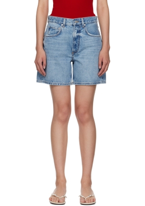 ANINE BING Blue Heath Denim Shorts