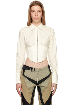 Dion Lee White Undercorset Shirt