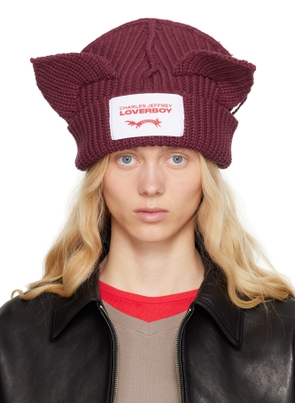 Charles Jeffrey LOVERBOY White Chunky Rabbit Beanie