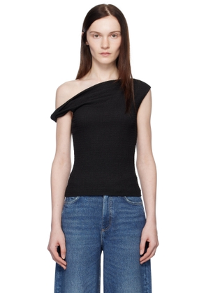 rag & bone Black Lou Off Shoulder Blouse