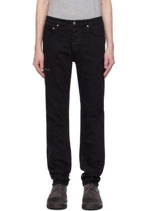 Ksubi Black Chitch Ghosted Lock Up Jeans