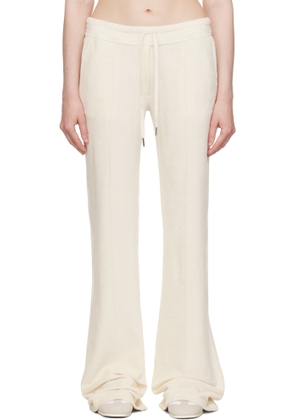 TOM FORD Off-White Terrycloth Tracksuit Lounge Pants