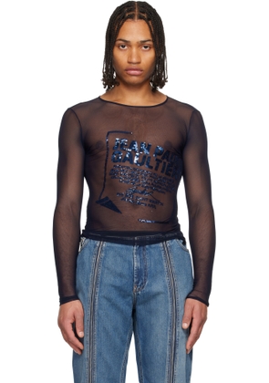 Jean Paul Gaultier Navy 'The Embroidered' Top