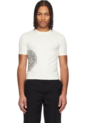Jean Paul Gaultier Off-White 'The Laurel Stamped' Baby T-shirt